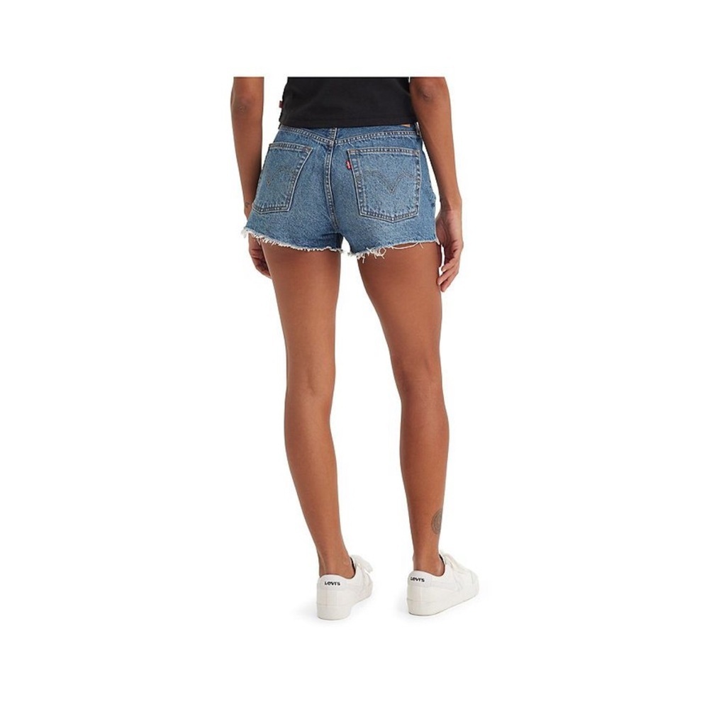 Levi's Distressed 501 Original Button-Fly Jean Shorts Size 29 - Picture 2 of 8